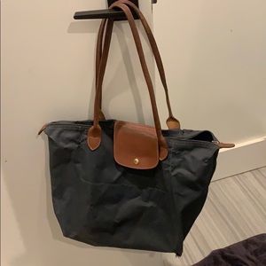 Teal long champ tote - used